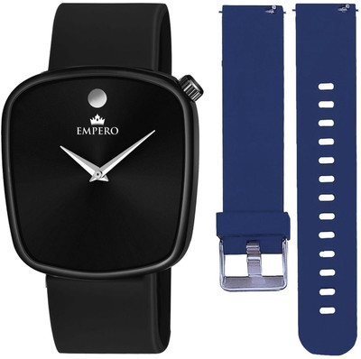 EMPERO EMPERO Square 1 Square Watch With (22mm) 2 Silicone Smartwatch Strap Combo Analog Watch  - For Men & Women