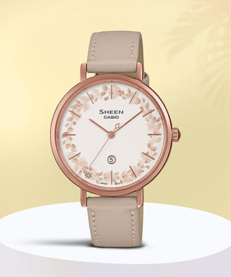 CASIO SHE-4539FPL-7AUDF Sheen Analog Watch  - For Women