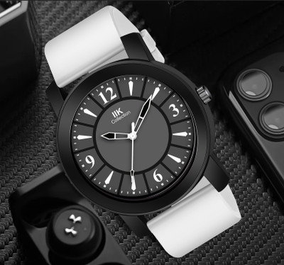 IIK Collection IIK-987M1 Silicon Strap Watch for Men Round Dial with Adjustable Flexible Silicon Strap Analog Watch  - For Men