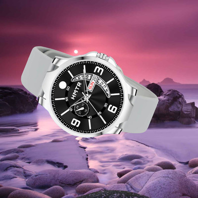 HMTr HMTR-1481401-Onyx Black Lightweight and Comfortable Silicon strap analog watch for Boys Analog Watch  - For Men