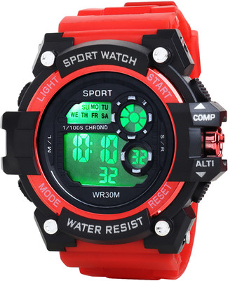 Trex 9099 Water Resistance Chronograph Multi Function Working Strong Buid Quality Digital Watch  - For Boys