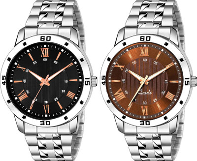 MAHAKAPI Fast Selling Premium Steel Strap Combo For Men Analog Watch  - For Men