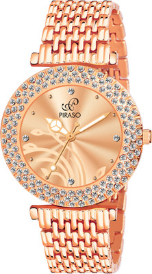 PIRASO DB 309 COPPER Zuperia Diamond Studded Analogue Watch For Women Analog Watch  - For Women