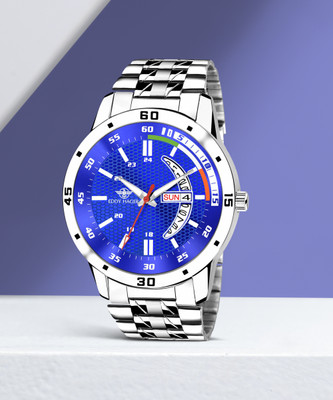 EDDY HAGER EH-283-BL EH-283-BL Blue Working Day and Date Display Analog Watch  - For Men