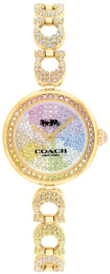 COACH Gracie Coach Gracie Qtz Basic Mini Multicolor Round Dial 's / Analog Watch  - For Women