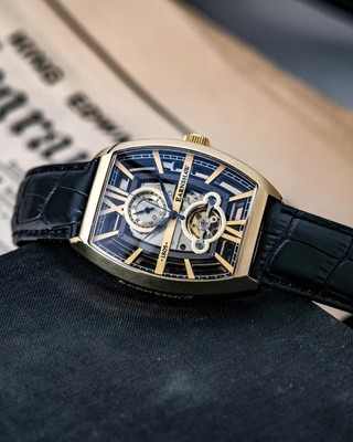 Earnshaw ES-8111-02 Holborn _( Skeleton Automatic) Analog Watch  - For Men