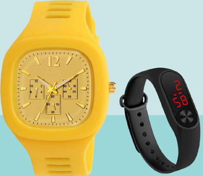 RareEagle New Generation Black LED Display Top Latest Design In Market Analog Watch  - For Boys & Girls