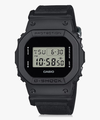 CASIO DW-5600BCE-1DR G-SHOCK Dial Black Cordura Nylon Band Digital Watch  - For Men