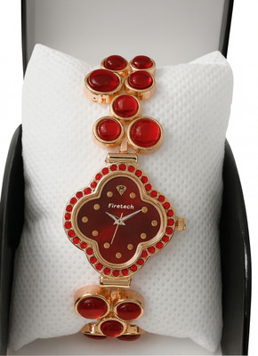 Imperial Shine Red Crystal Bracelet Watch Analog Watch  - For Women
