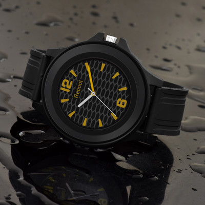 Reboot 7001 BY Elevate your style with new Designer Black PU Strap Watch 7001 BY Elevate your style with new Designer Black PU Strap Watch India Made Analog Watch  - For Boys