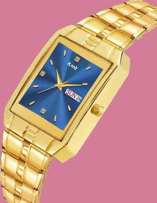 HLMT Analog Watch- Original Gold Plated Day & Date Functioning For Boys Analog Watch - For Men Analog Watch  - For Men & Women