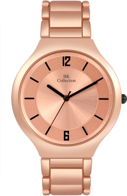 IIK Collection IIK-3144W Round Formal Rose Gold Studded Dial with Rose Gold Bracelet Strap Analog Watch  - For Women