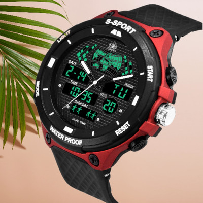 Joymart 9084 DUAL TIME Analog-Digital Watch  - For Men