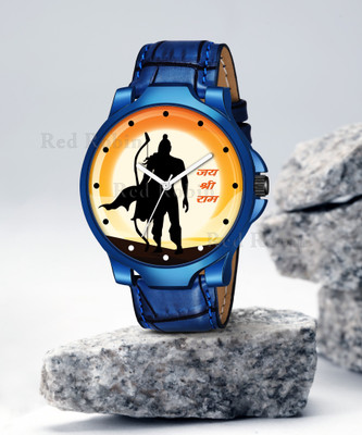 SKOAL JAY-SHREE-RAM-3K-BLU-CRL JAY SHREE RAM Design Stylish Strap Wrist Watch for Hindu Men and Boys Analog Watch  - For Men