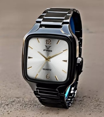 FNB RD-9100 Elegant Series Square Analog Quartz For Men/Boys Analog Watch  - For Men