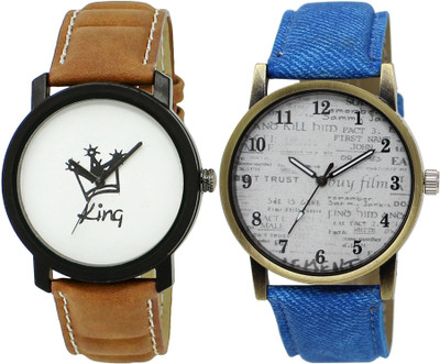 TVILLA White-Black King MZ-LR18 Analog Watch  - For Men
