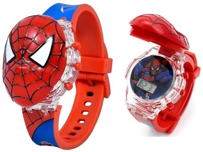 SALINA SpiderMan Kids Edition Spiderman Digital Watch for Kids with Disco LED / Musical sound Digital Watch  - For Boys & Girls