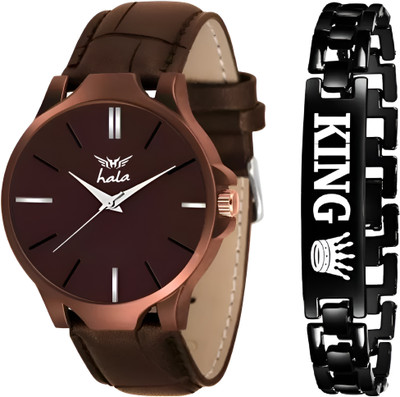 HALA 1045 1045 Black & King Bracelet Analog Watch  - For Men