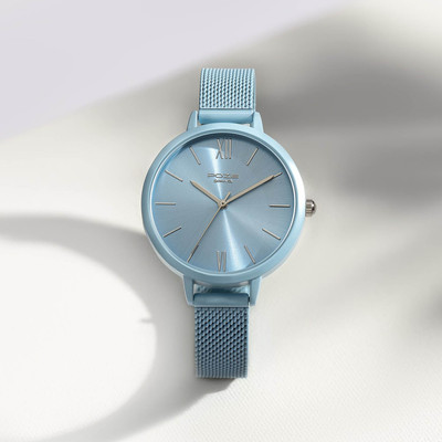 SONATA Sonata Poze Quartz Analog Blue Dial Mesh Strap Watch for Women - SP80075KM05 Analog Watch  - For Women