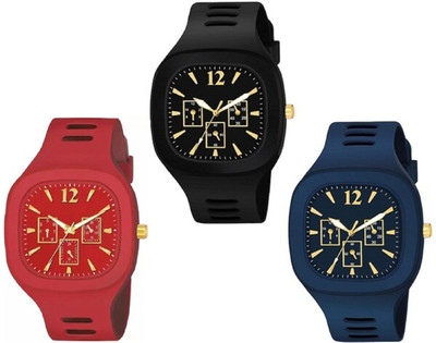 Wolcentra Square Dial Silicone Strap Gift Watch For Boys Skz-046 Analog Watch  - For Men