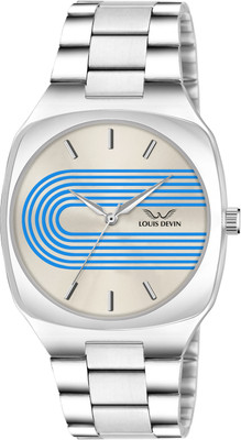 LOUIS DEVIN LD-G073-CBLU-CH Stainless Steel Chain Analog Watch  - For Men