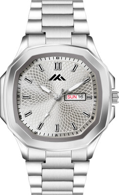 Shree Nath Enterprise Limited Day/Date Functioning Series Square Dial Silver Boys Watch Analog Watch MT_816_Silver_DD Men's Analog Watch Day/Date Analog Watch  - For Men
