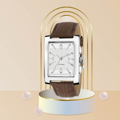 house of common High Quality Analog Square Leathers Strap Wrist Watch Analog Watch  - For Men
