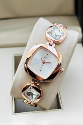 ILOZ 4215565gfgfiiu Latest New Fashion \Rose Gold Diamond Bracelet Belt watches for Ladies Girls Analog Watch  - For Women