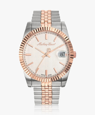 Mathey-Tissot H810RA Swiss Made Quartz White Dial Analog Watch  - For Men
