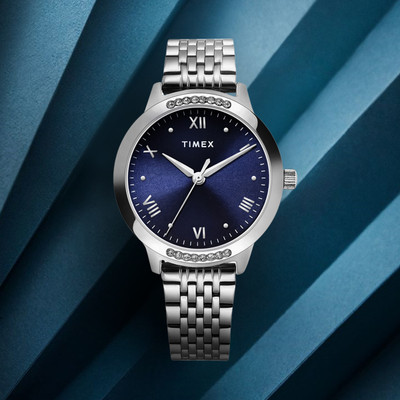 TIMEX 3Hands, Blue Dial Analog Watch  - For Women