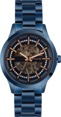 Foce FC11642GBL4 FOCE Automatic Blue Dial Metal Belt Analog Watch  - For Men