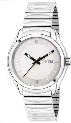 GATRADES ma9016 trendy unique white dial day and date functional stainless steel quartz watch Analog Watch  - For Men