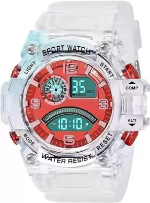 RareEagle Round Red Shape Dial Latest LED Watch for Boys and Girls Digital Watch  - For Boys & Girls