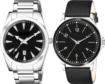 TVILLA Black Dial Date Function MZ-LR148 Analog Watch  - For Men