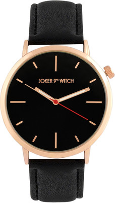 Joker & Witch Manchester All Black Dial Faux Leather Strap Analog Men's Watch Analog Watch  - For Men