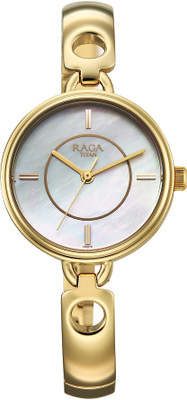 Titan Raga Contempore Titan Raga Contempore Quartz White Mop Round Dial Women's Watch / Analog Watch  - For Women