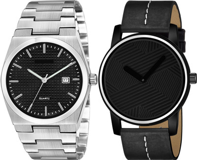 TVILLA Black Dial Date Function MZ-LR158 Analog Watch  - For Men