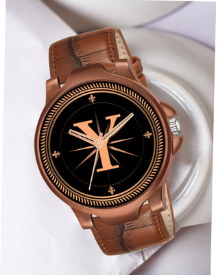 Red Robin ALPHA-Y-3K-DBRW-1 Alpha Heritage Collection Y Brown Strap Watch for Man & Boys Analog Watch  - For Men