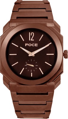 Foce FC11645GBR6 FOCE Multifunction Brown Dial Metal Belt Analog Watch  - For Men