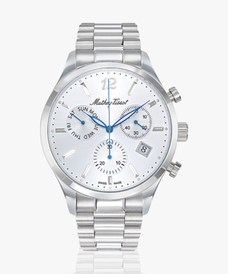 Mathey-Tissot H411CHAS Urban Chronograph Swiss Made Silver Dial Analog Watch  - For Men