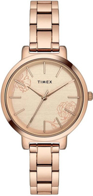 TIMEX Rose Gold Dial Analog Watch  - For Women