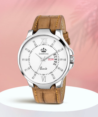 LIMESTONE Avatar Day and Date Functioning Crocodile Strap Analog Analog Watch  - For Men