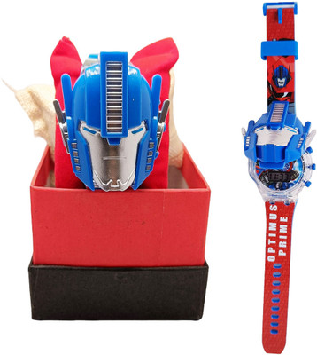 KAVIM Music and Light on Transformer Character Kids Analog-Digital Watch  - For Boys
