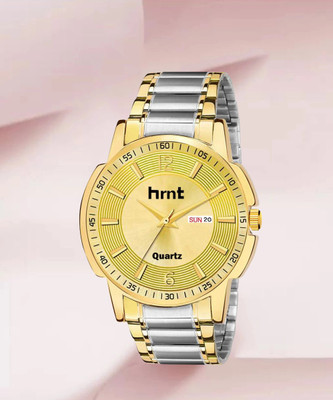 hrnt GS9121 9121-Branded & Brand Premium Two-Tone Chain Analogue Hands Watch For Mens & Boys Analog Watch  - For Boys