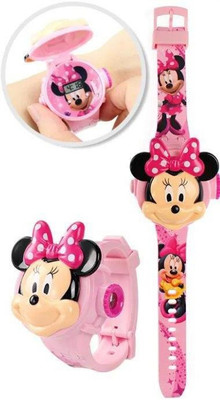 Next INN DIGITAL74MFS Kids Edition 3D Digital Watch With 6 images Projector watch For Kids(Pack Of 1) Digital Watch  - For Girls