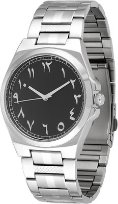 Zivaal Arabic aura watch silver stainless steel Arabic Aura ZV50k black dial Analog Watch  - For Men & Women