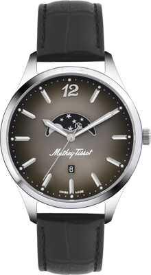 Mathey-Tissot H411LAN Swiss Made Black Dial Analog Watch  - For Men
