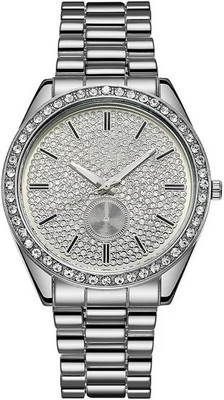 RS TRADER CO STAINLESS STEEL DIAMOND CRYSTAL DIAL FASHION LUXURY SILVER CHAIN STAINLESS STEEL SILVER DIAMOND CRYSTAL DIAL FASHION LUXURY SILVER CHAIN Analog Watch  - For Men