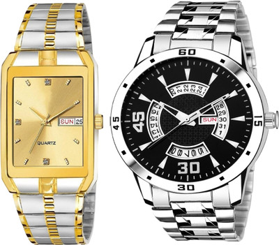 Caihong TT-Gold-SLV-21 Analog Watch  - For Men