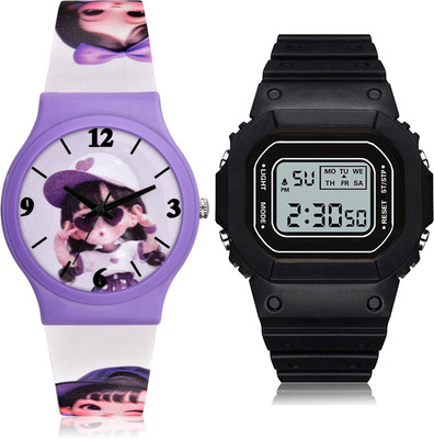 TIMETRANSELEVATE CM705-DG28 Analog-Digital Watch  - For Girls
